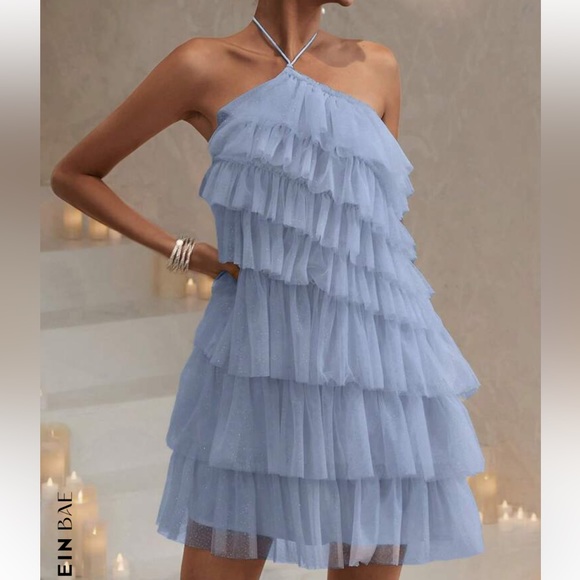 Ruffle mini dress - Picture 1 of 3